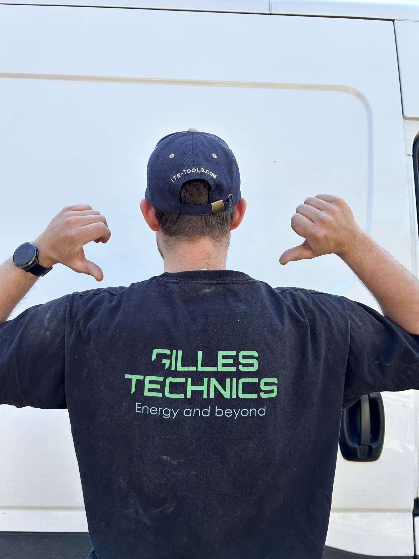 Teamfoto — Gilles Technics werkkledij